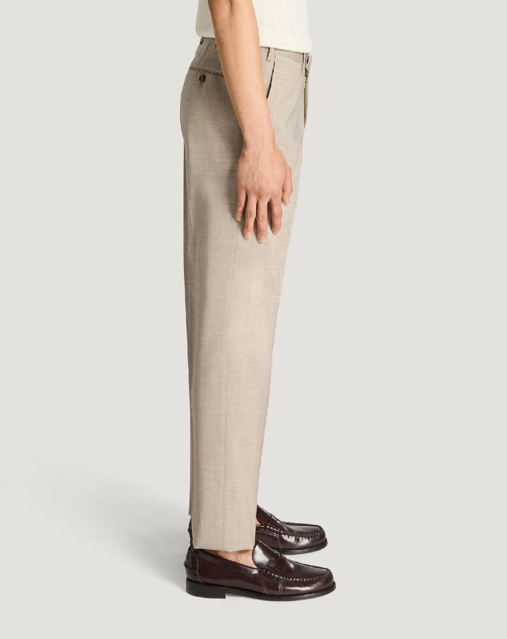 Pt Torino Pantaloni Slim in lana four season Sconto