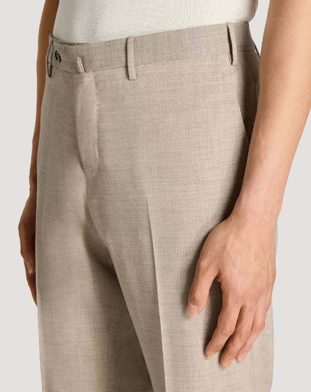 Pt Torino Pantaloni Slim in lana four season Sconto