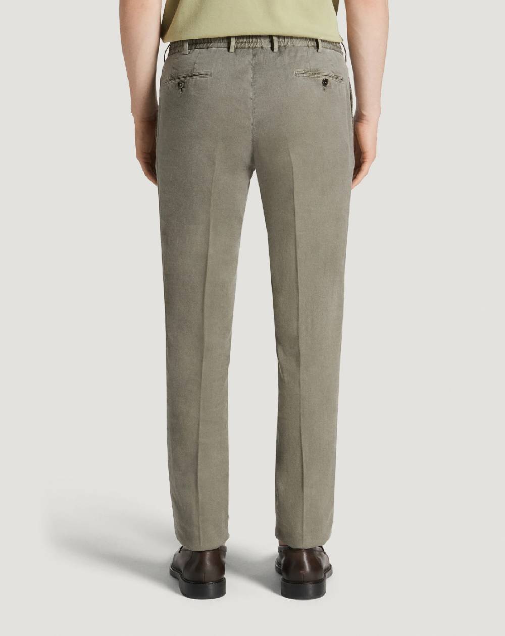 Pt Torino Pantaloni Slim in lino stretch délavé Economico