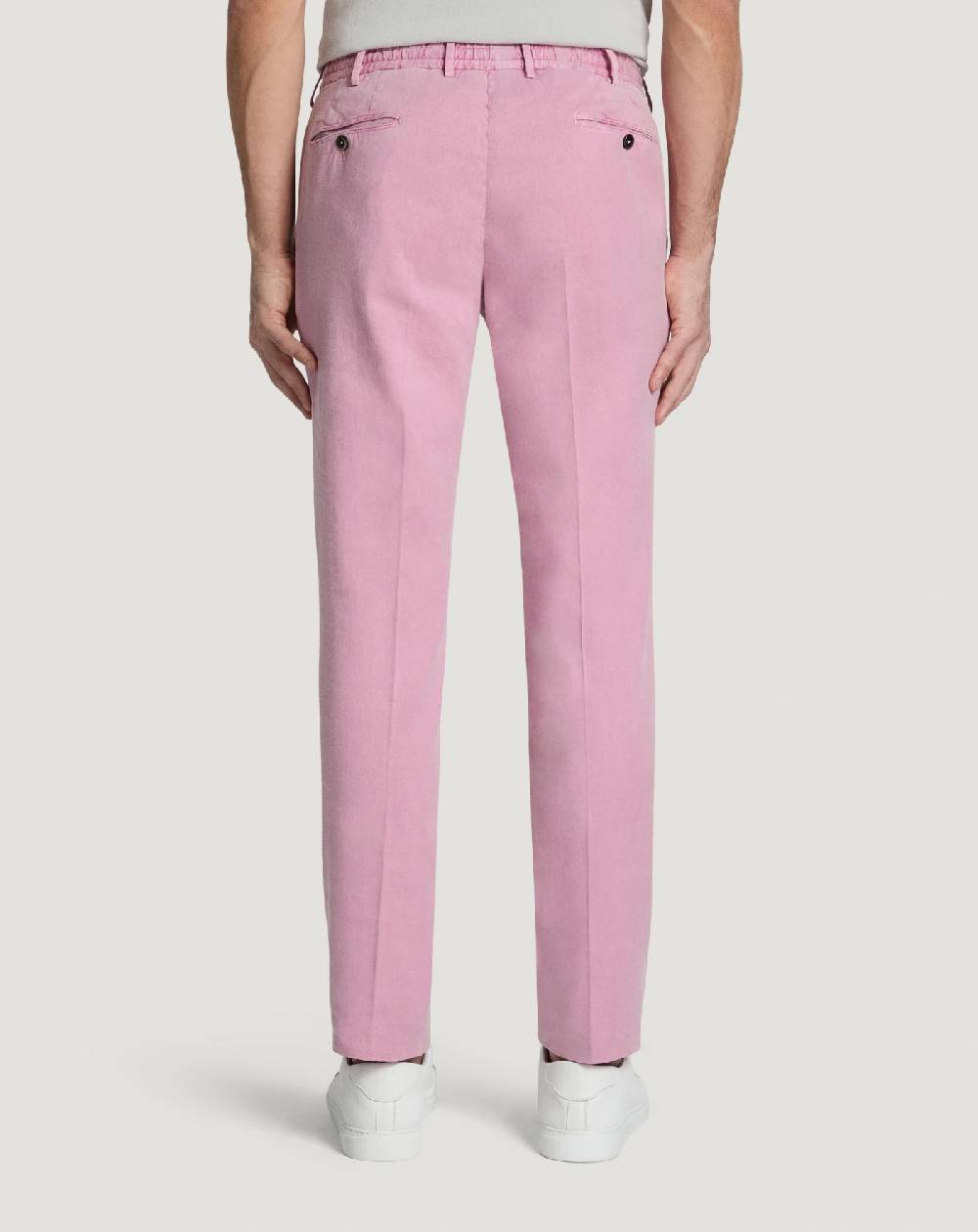 Pt Torino Pantaloni Slim in lino stretch délavé Outlet