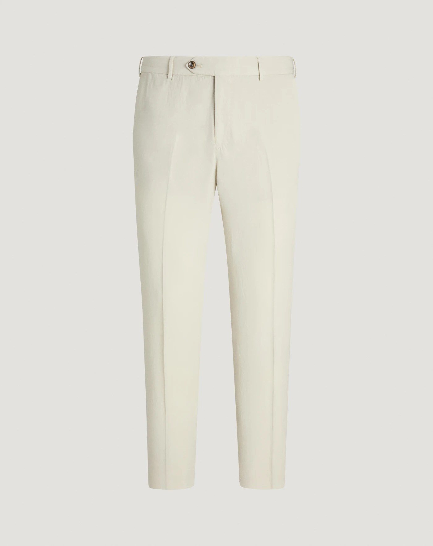 Pt Torino Pantaloni Slim in cotone e lino batavia