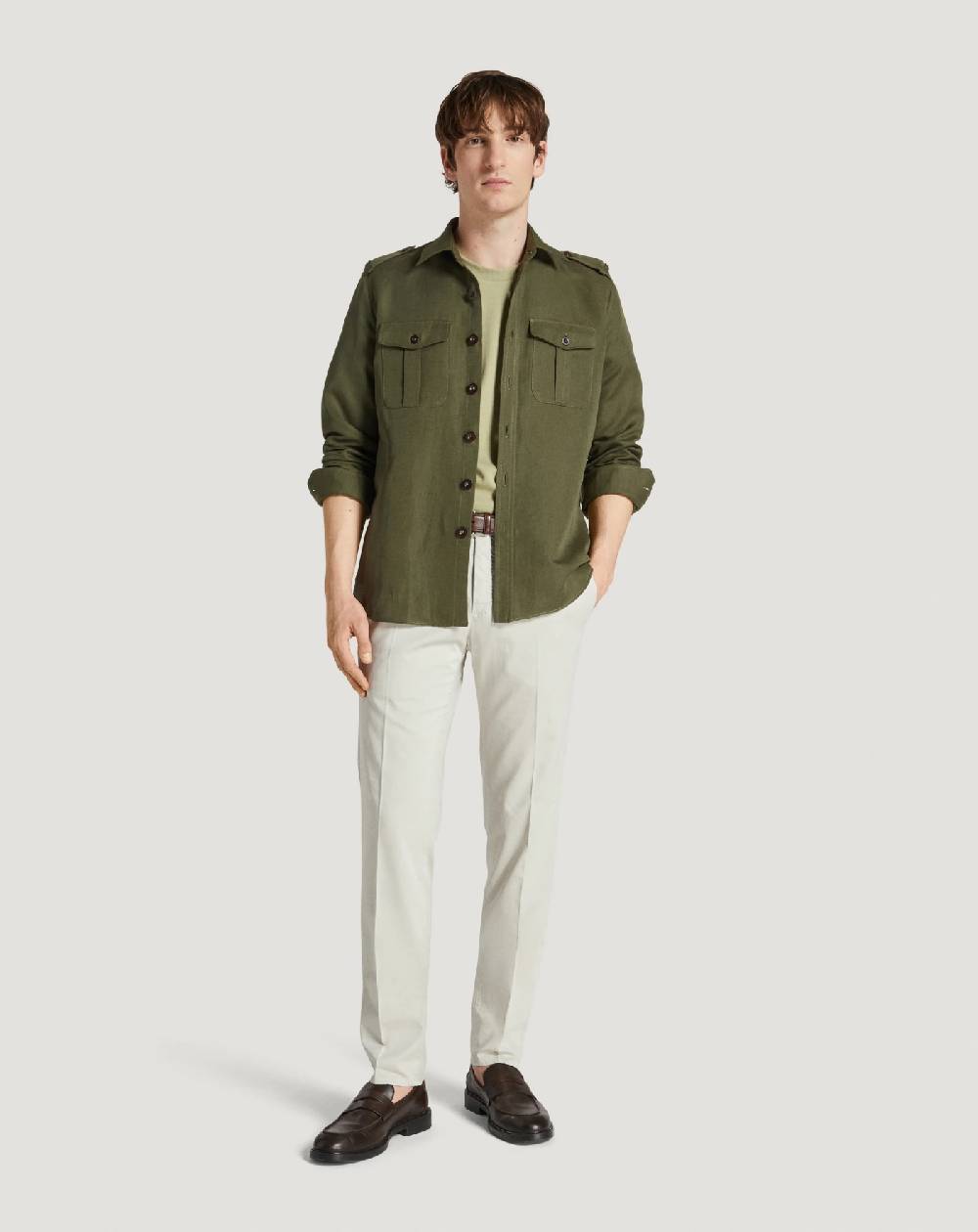 Pt Torino Pantaloni Slim in silkochino Vendita Calda