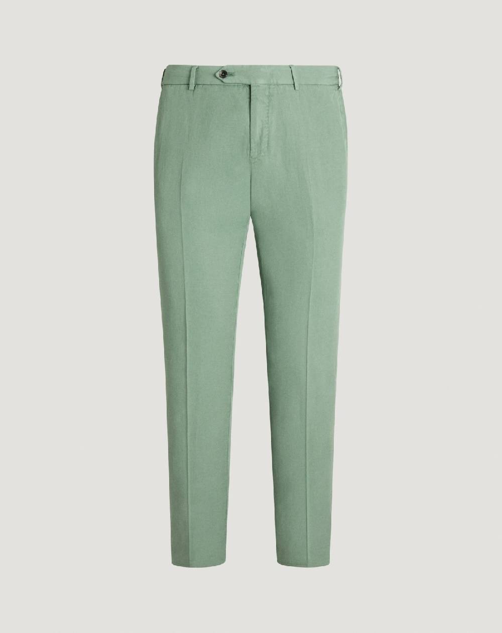 Pt Torino Pantaloni Slim in cotone e lino batavia