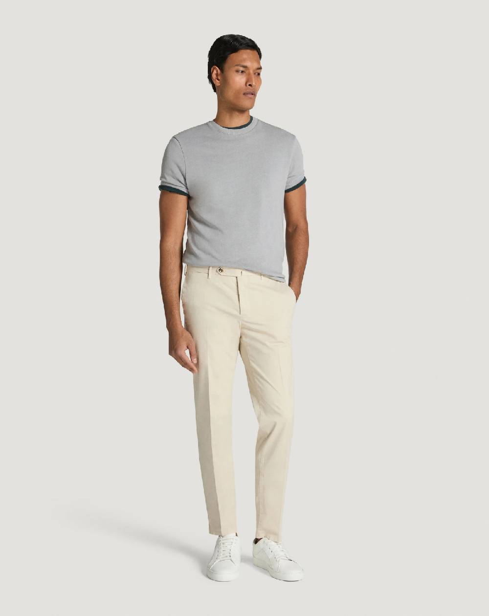 Pt Torino Pantaloni Slim in gabardina stretch Moda