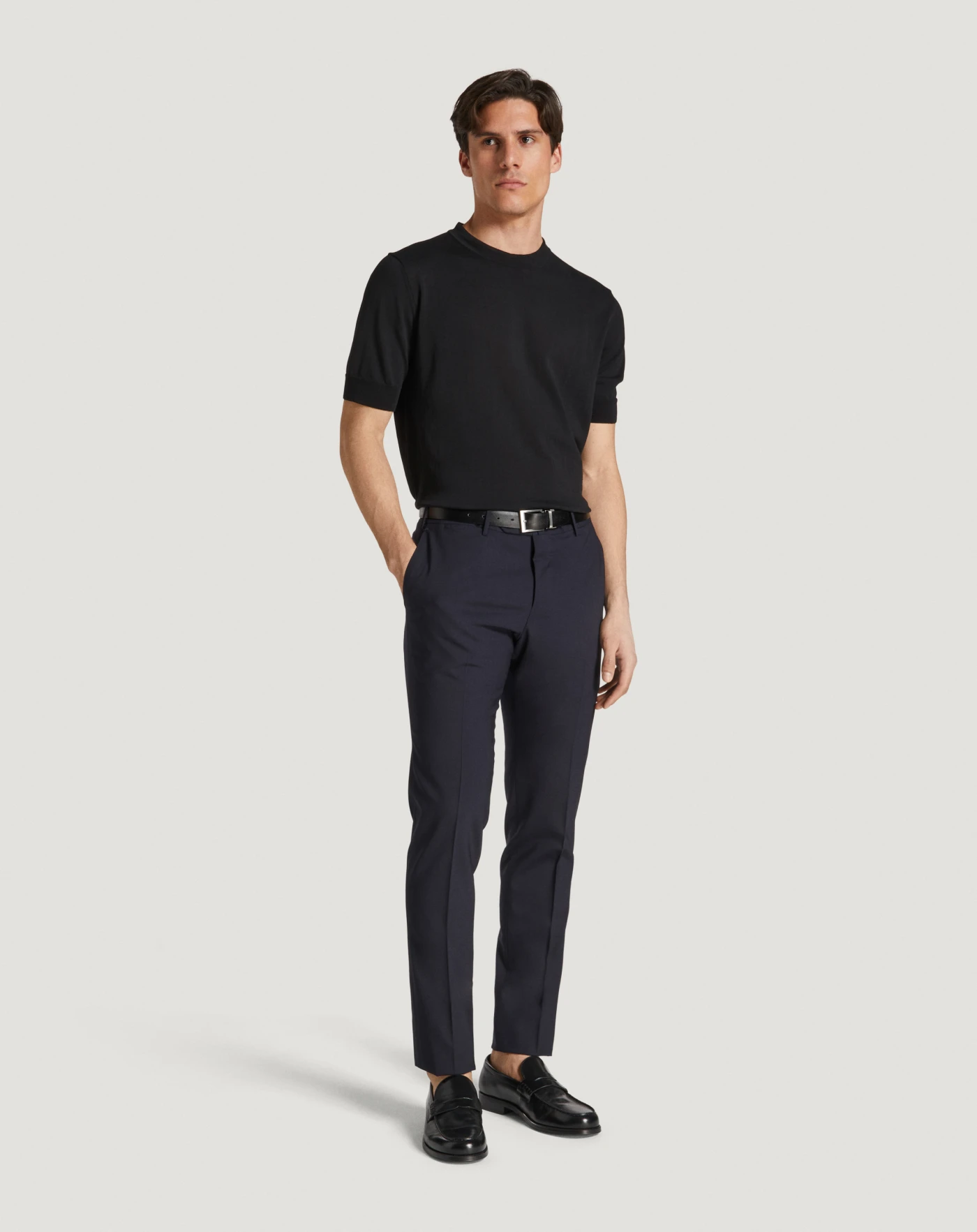 Pt Torino Pantaloni Slim in lana four season Italy
