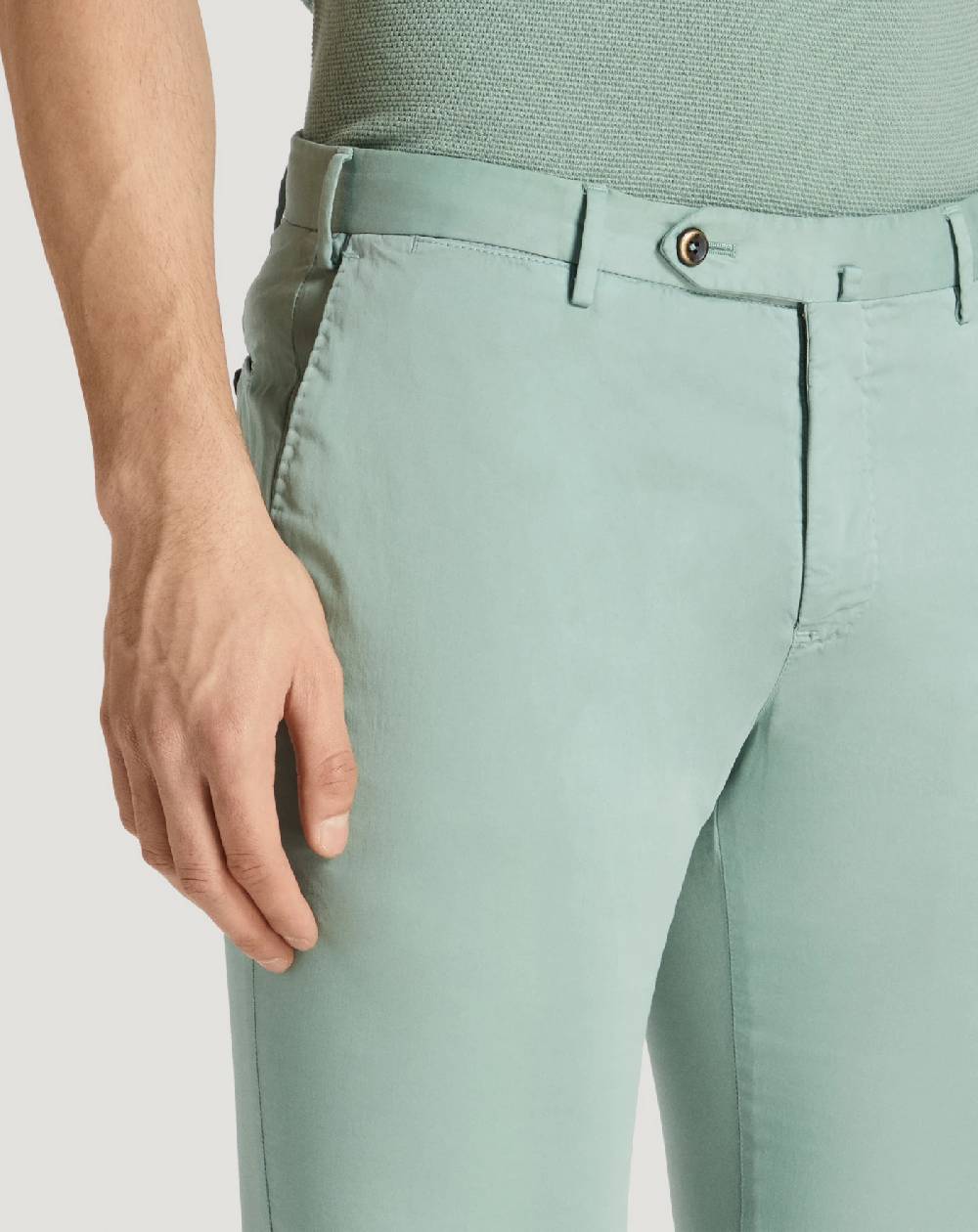 Pt Torino Pantaloni Slim in silkochino In Linea