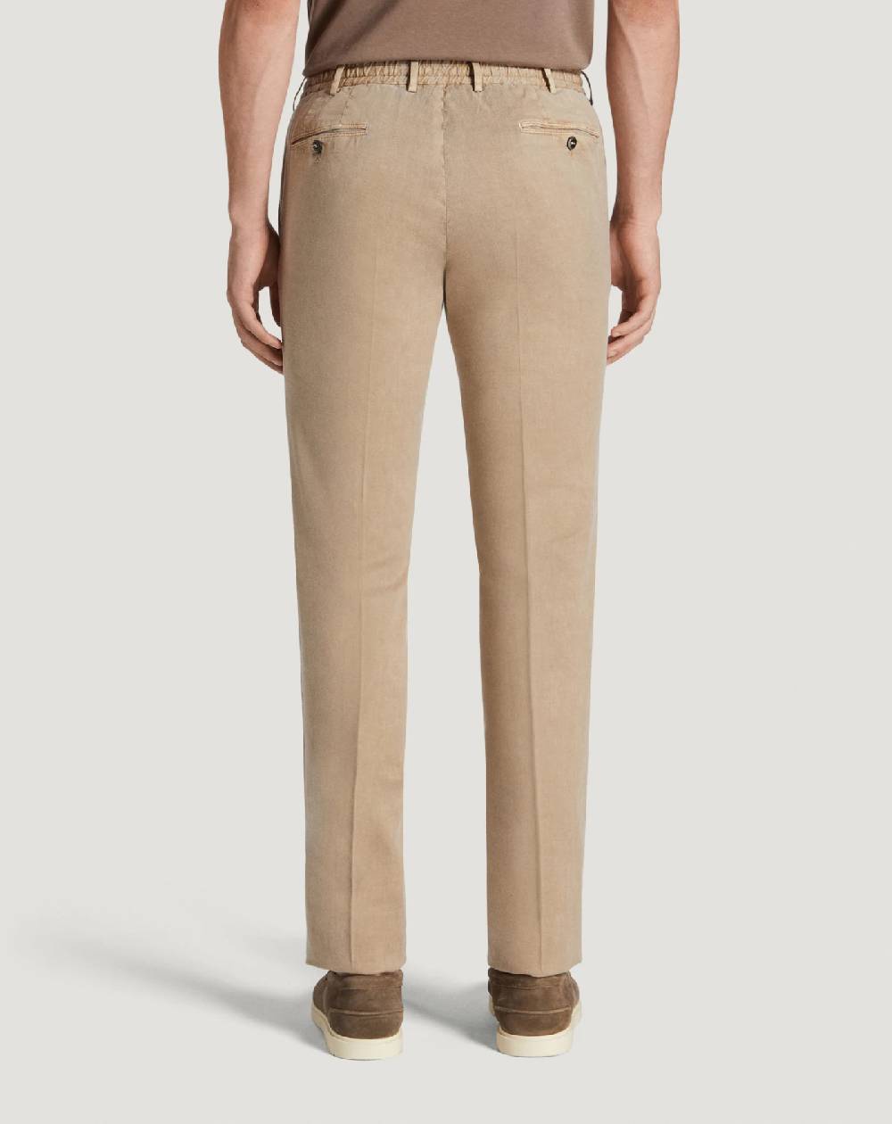 Pt Torino Pantaloni Slim in lino stretch délavé Pezzi Unici
