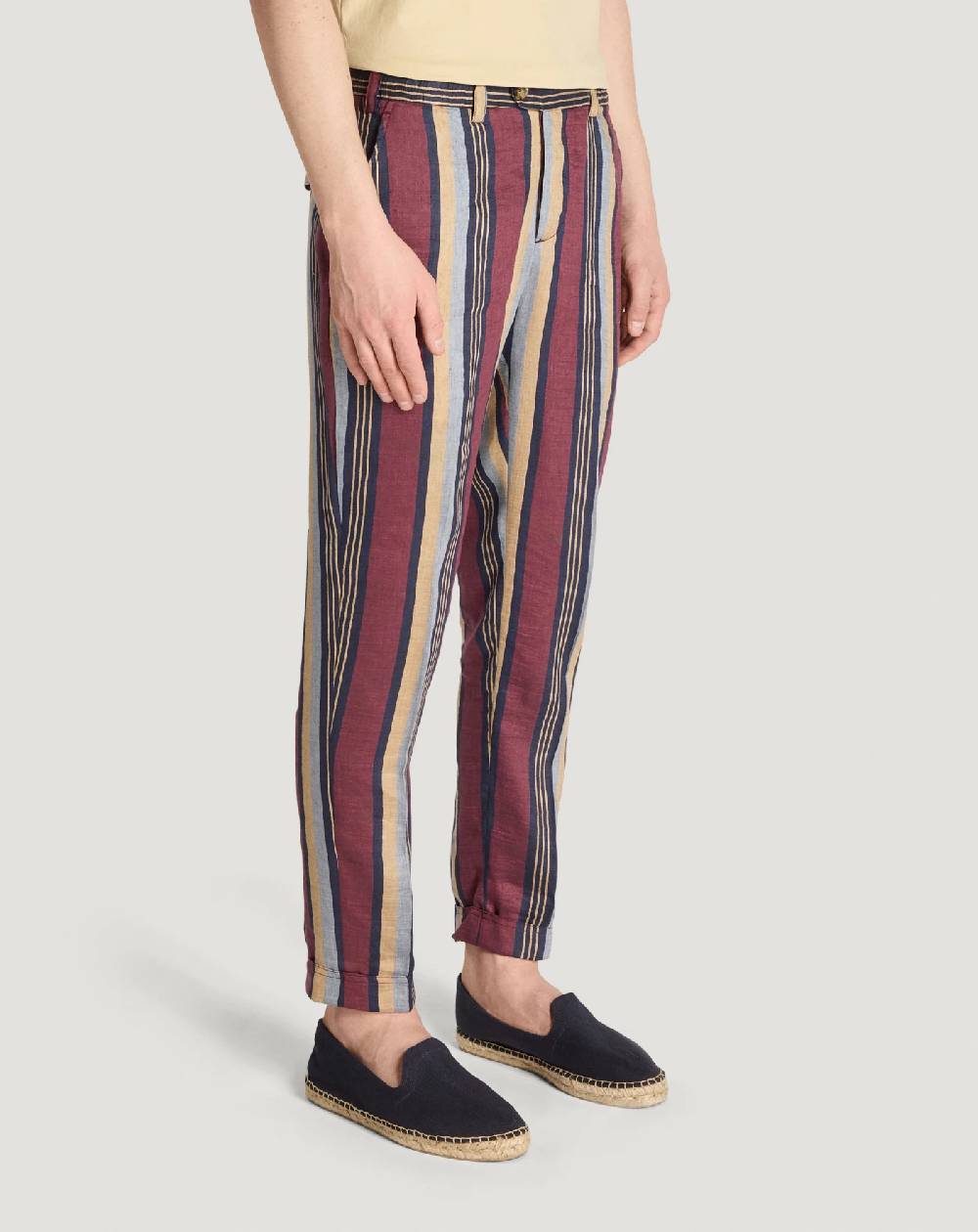 Pt Torino Pantaloni The Rebel in lino fluido Prezzo Ridotto