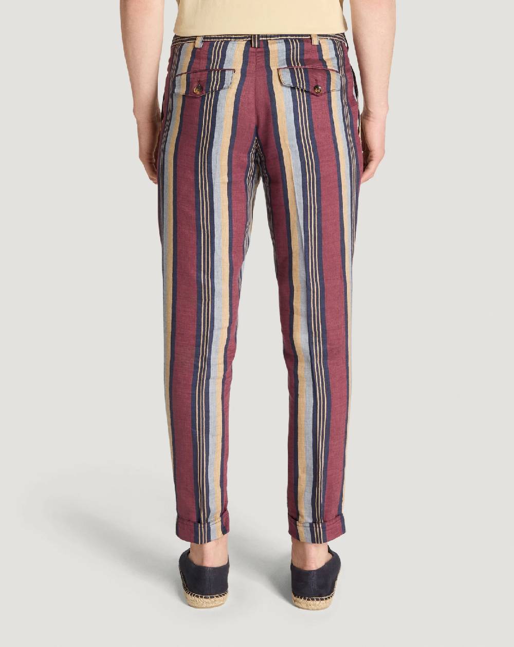 Pt Torino Pantaloni The Rebel in lino fluido Prezzo Ridotto