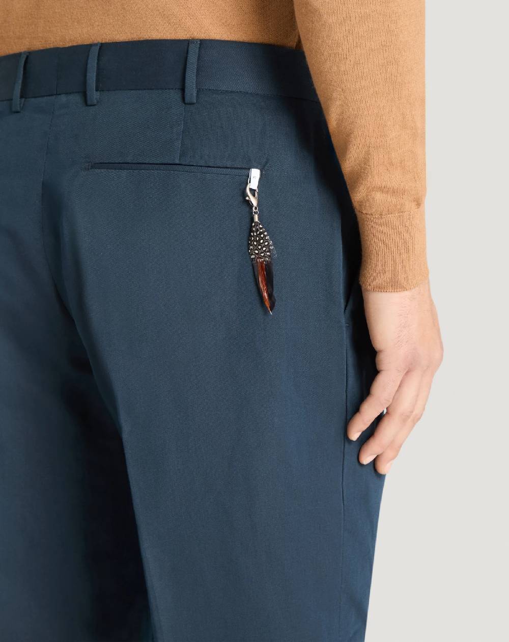 Pt Torino Pantaloni Rebel in gabardina di cotone e lino Economico