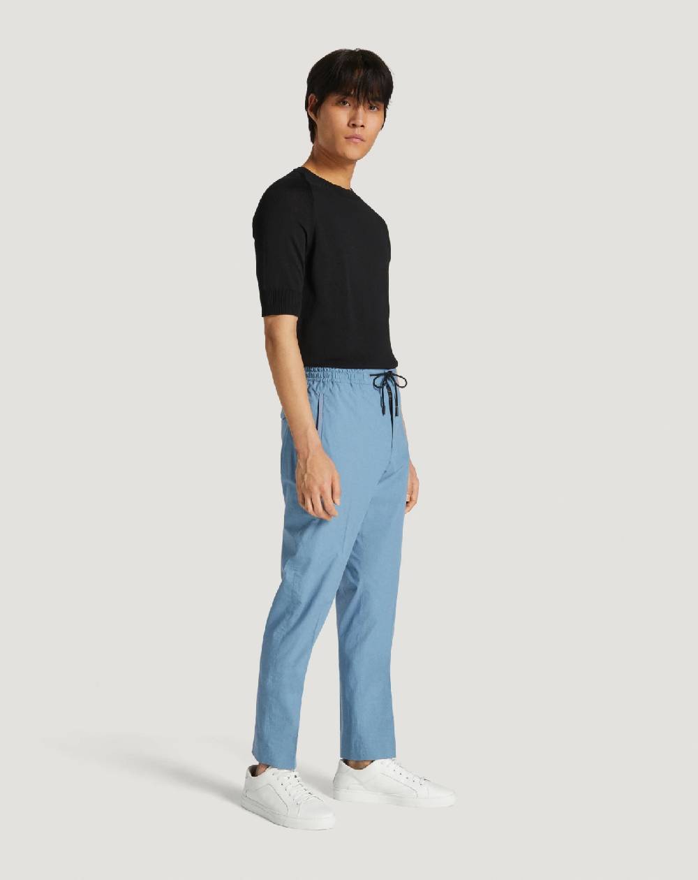 Pt Torino Pantaloni Omega in popeline stretch Nuova