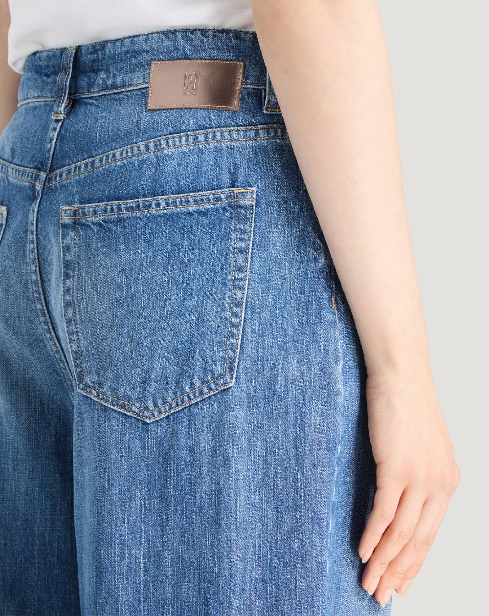 Pt Torino Jeans Miley in denim di cotone Pezzi Unici