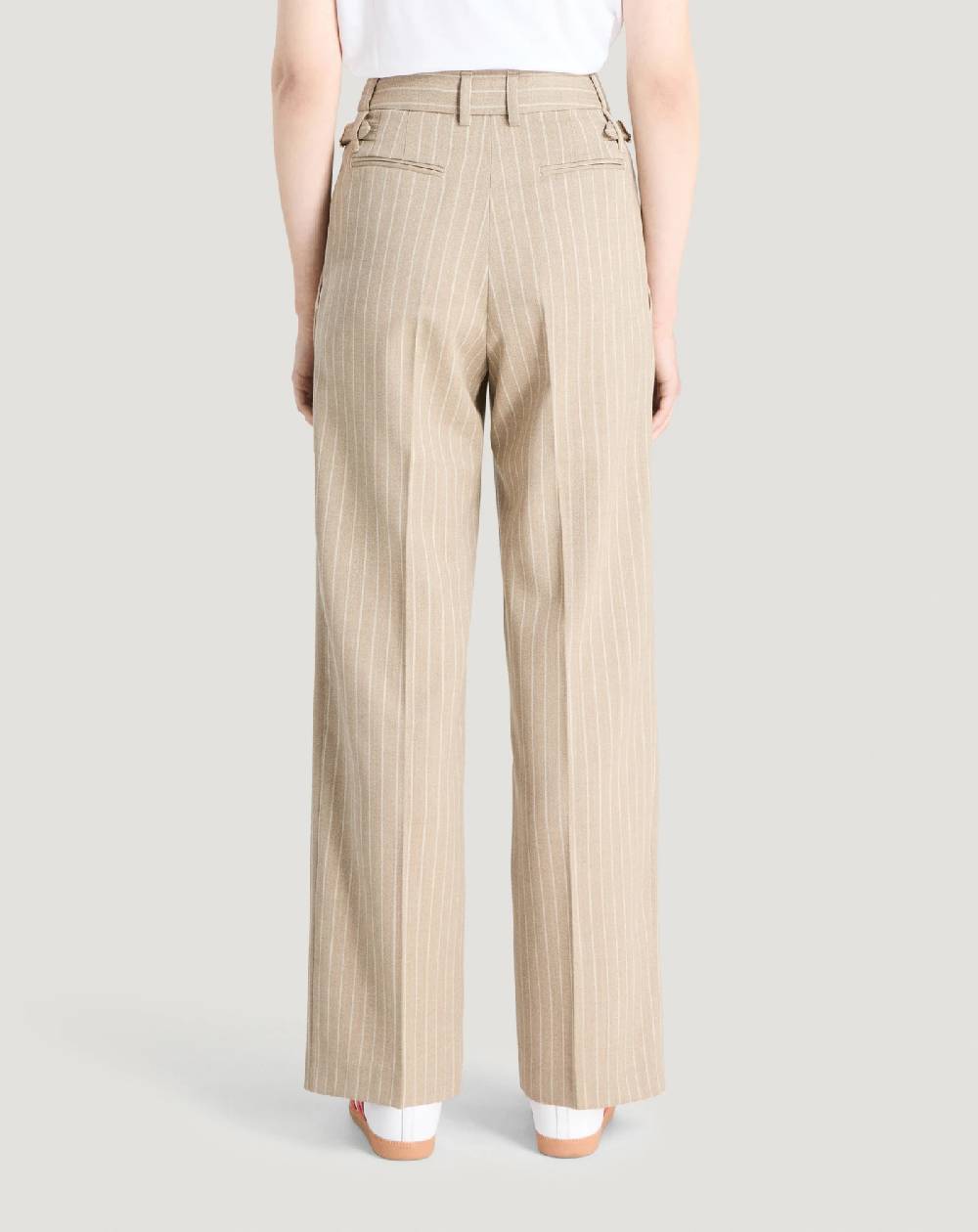 Pt Torino Pantaloni Isabel in lana mouliné Promozione Limitata