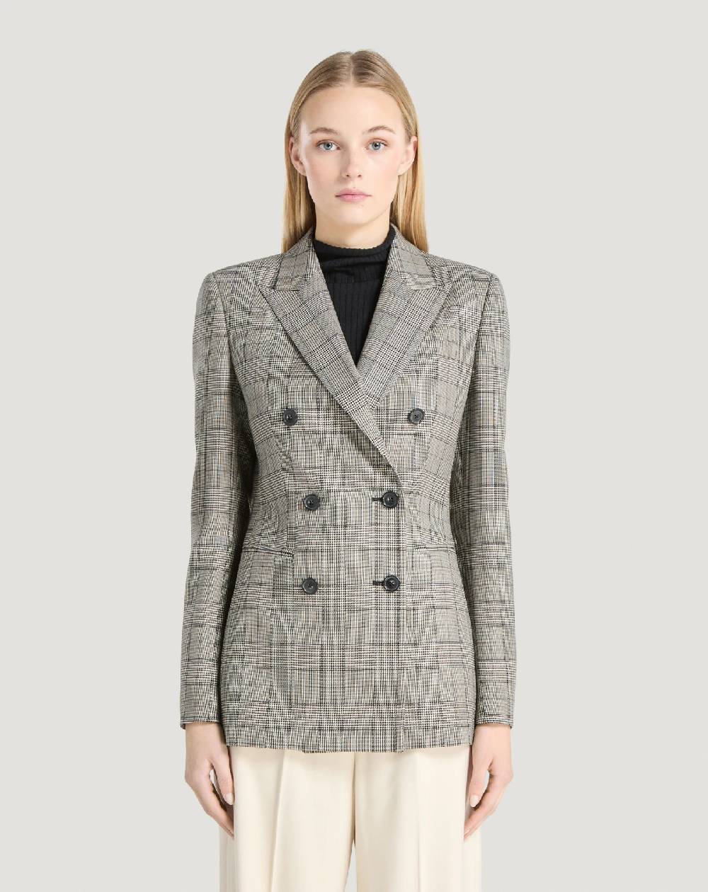 Pt Torino Blazer in lana check Presa