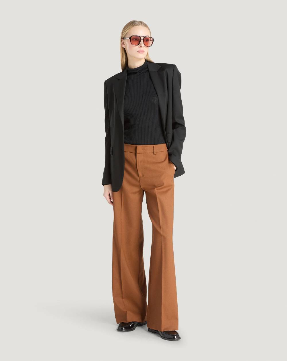 Pt Torino Pantaloni Lorenza in lana stretch Vendita Calda