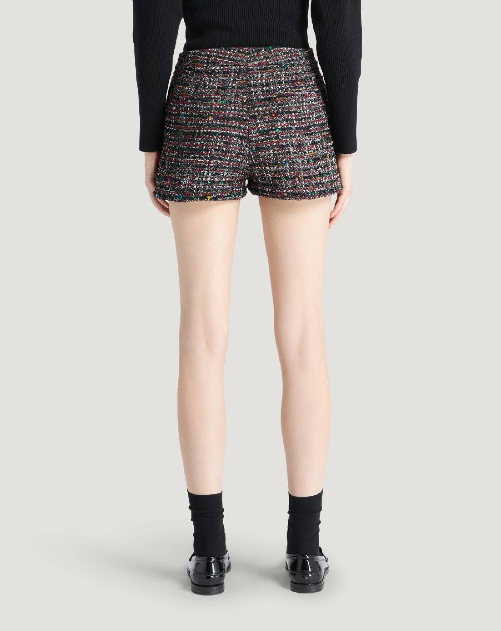 Pt Torino Shorts Julie in tweed multicolor Saldi Di Fabbrica