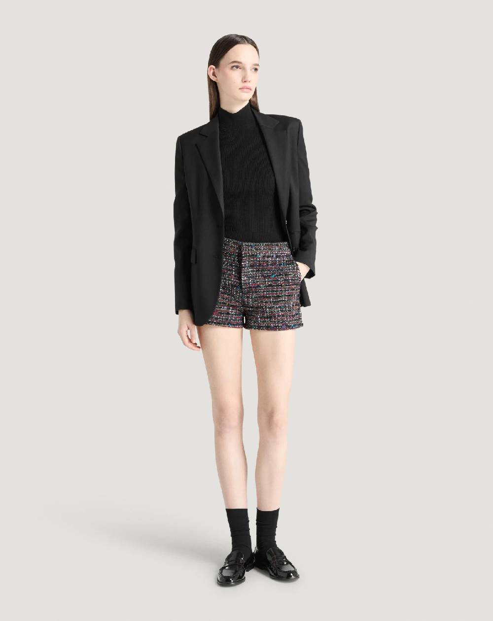 Pt Torino Shorts Julie in tweed multicolor Saldi Di Fabbrica