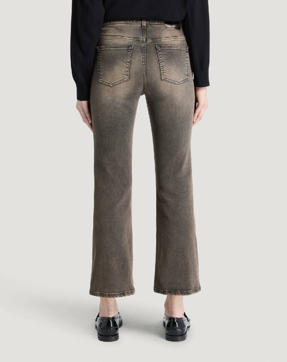 Pt Torino Jeans Kim in black denim stretch Vendite Flash