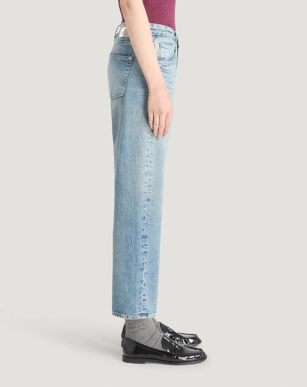 Pt Torino Jeans Tina in denim indigo di cotone In Linea