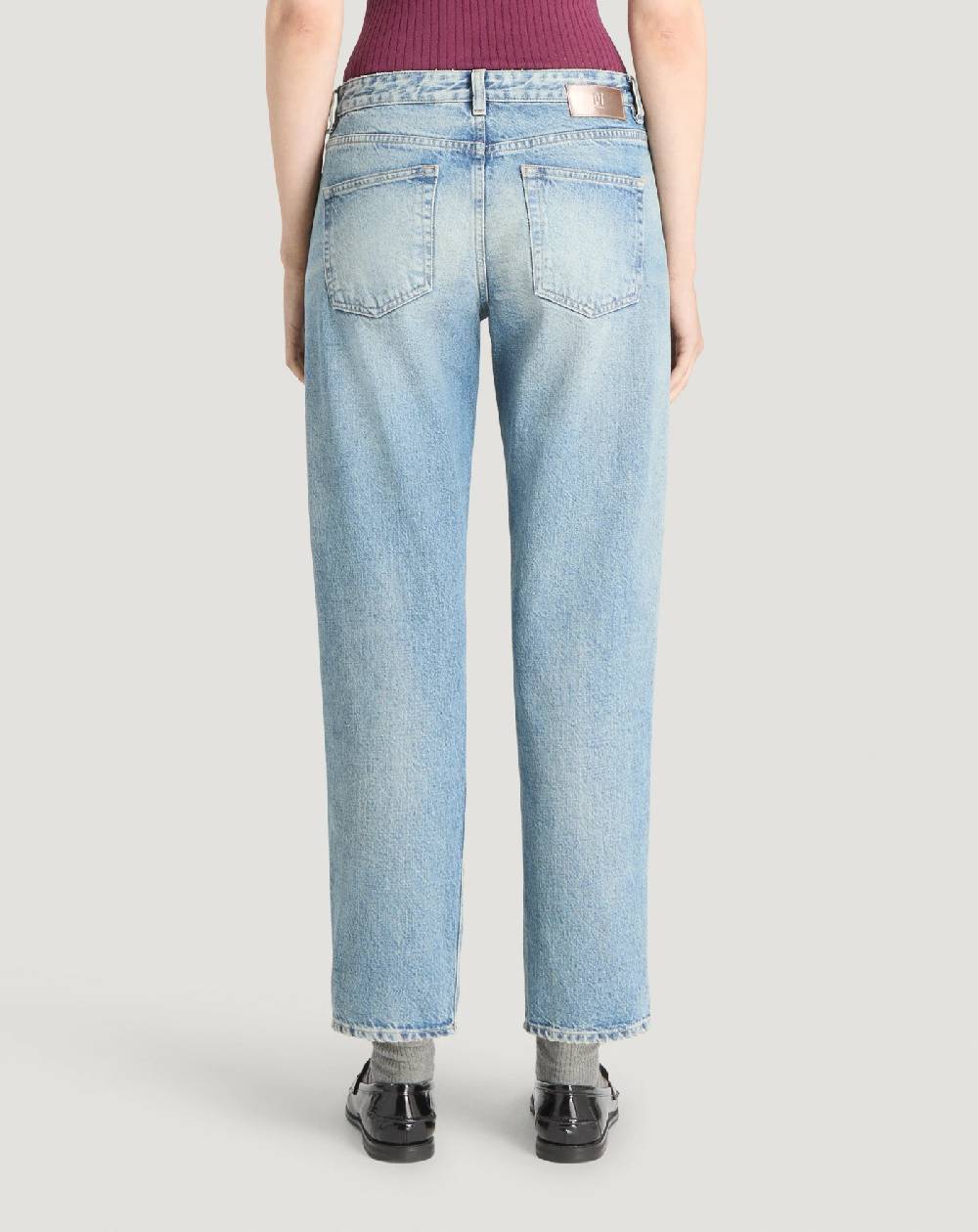 Pt Torino Jeans Tina in denim indigo di cotone In Linea