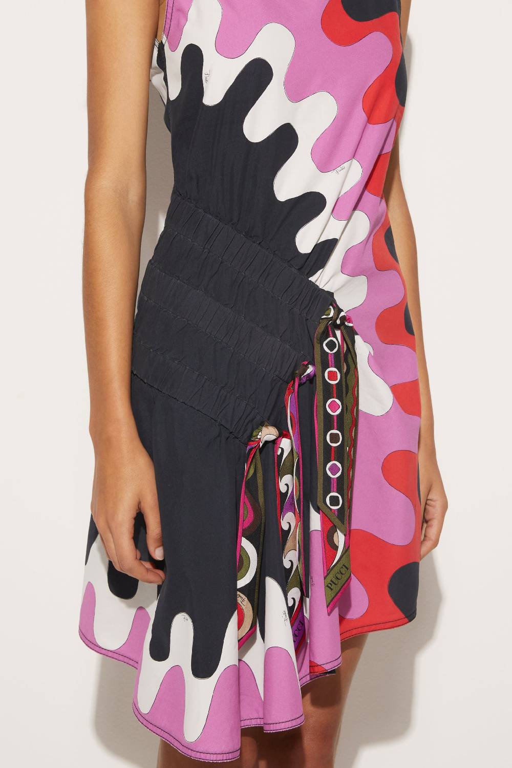 Pucci Mini abito con arricciature e stampa Bersaglio Spedizione Gratuita