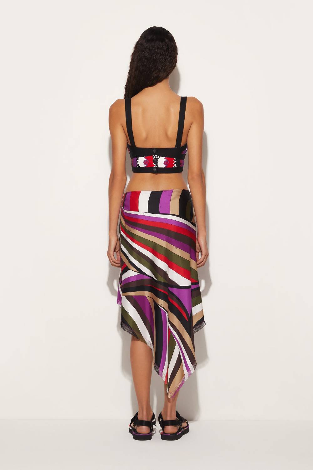 Pucci Top bustier con stampa Chiave Soddisfazione Garantita
