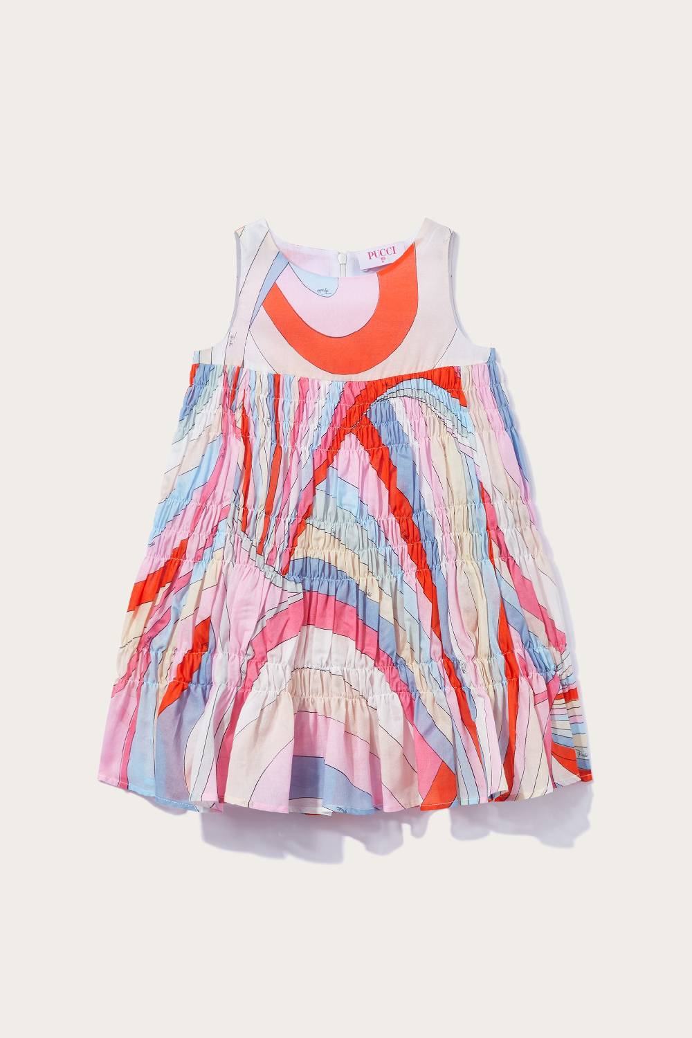 Pucci Abito a punto smock con stampa Iride Saldi