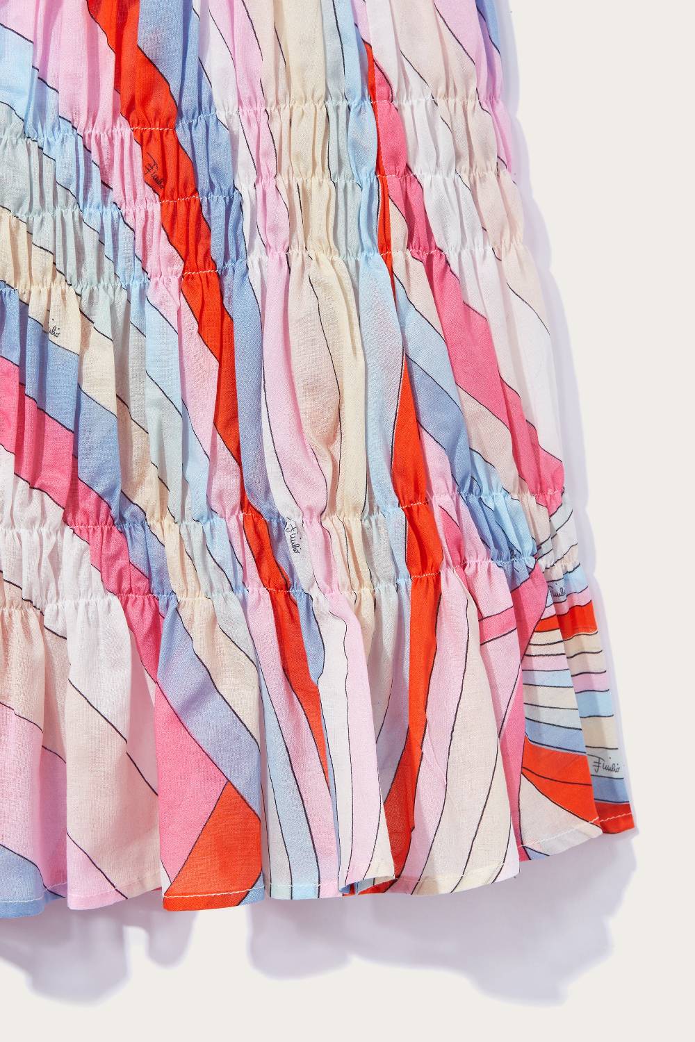 Pucci Abito a punto smock con stampa Iride Saldi