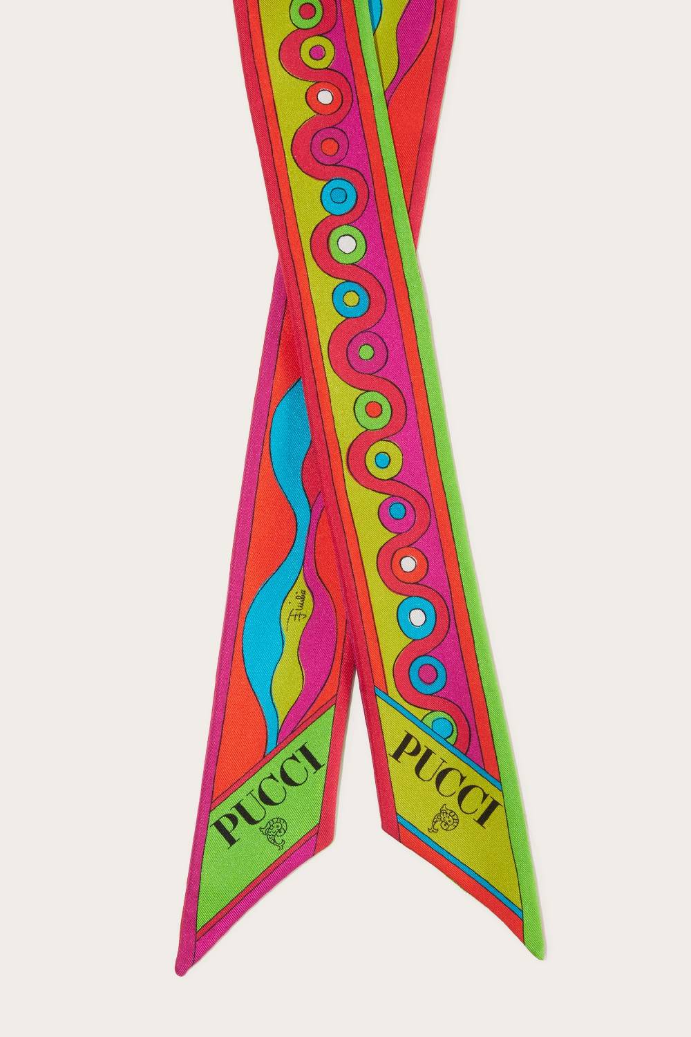 Pucci Foulard in seta con stampa Iride In Saldo