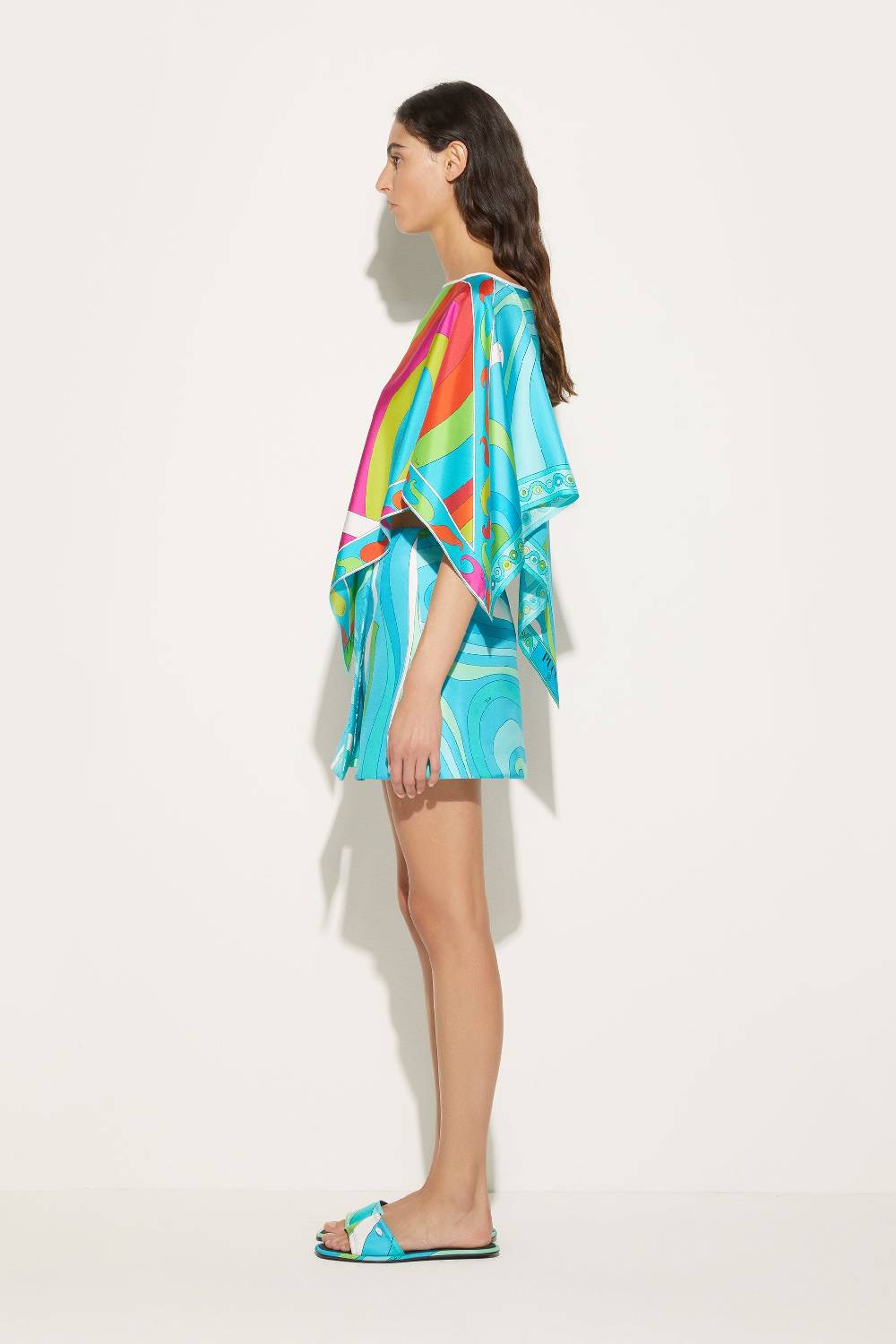 Pucci Top in seta con stampa Iride Nuova