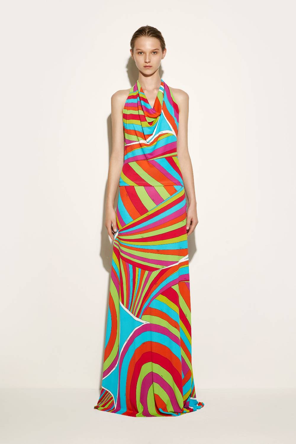 Pucci Top con scollo all'americana e stampa Iride 2025