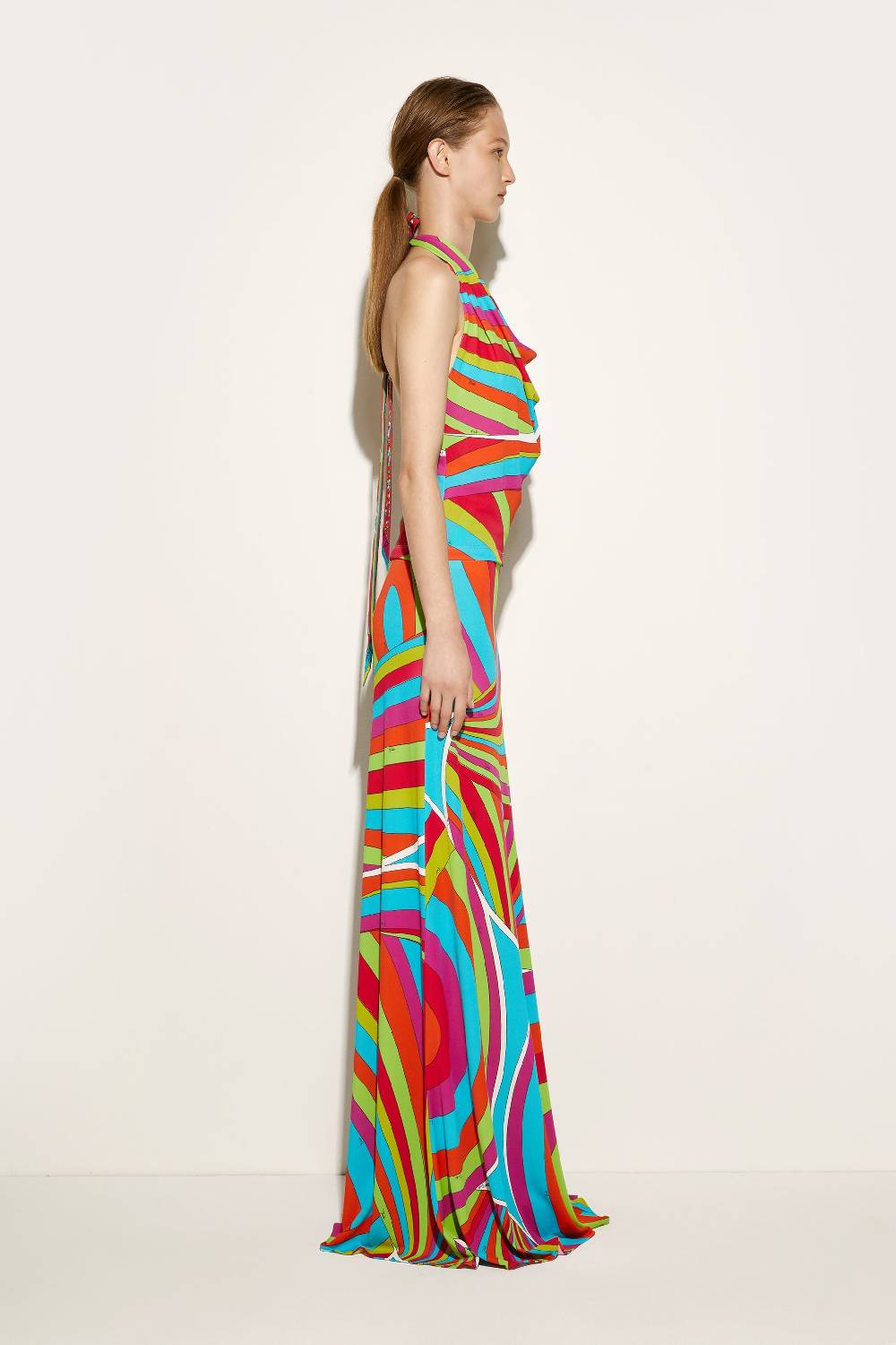 Pucci Top con scollo all'americana e stampa Iride 2025
