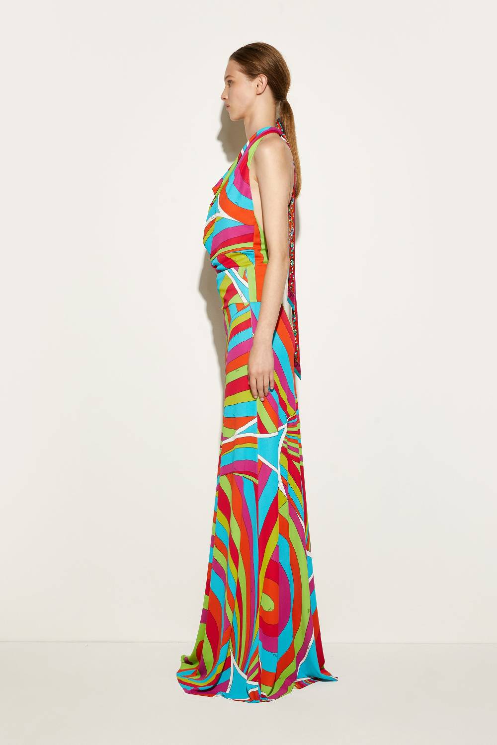 Pucci Gonna lunga con stampa Iride Italy