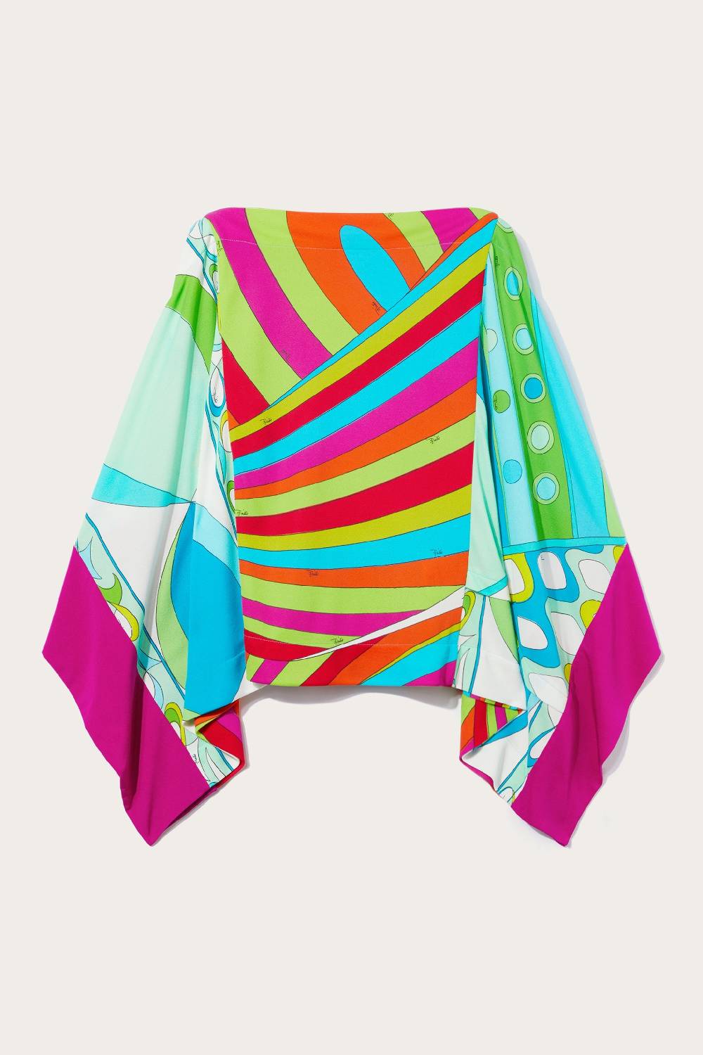 Pucci Top kaftano con stampe patchwork Italia
