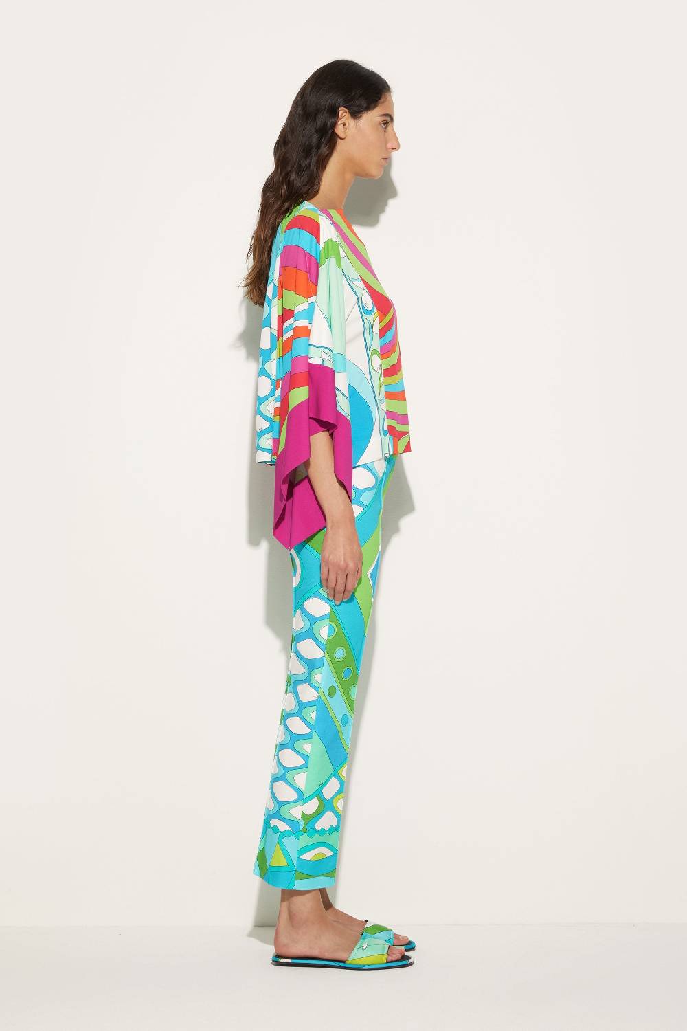 Pucci Top kaftano con stampe patchwork Italia
