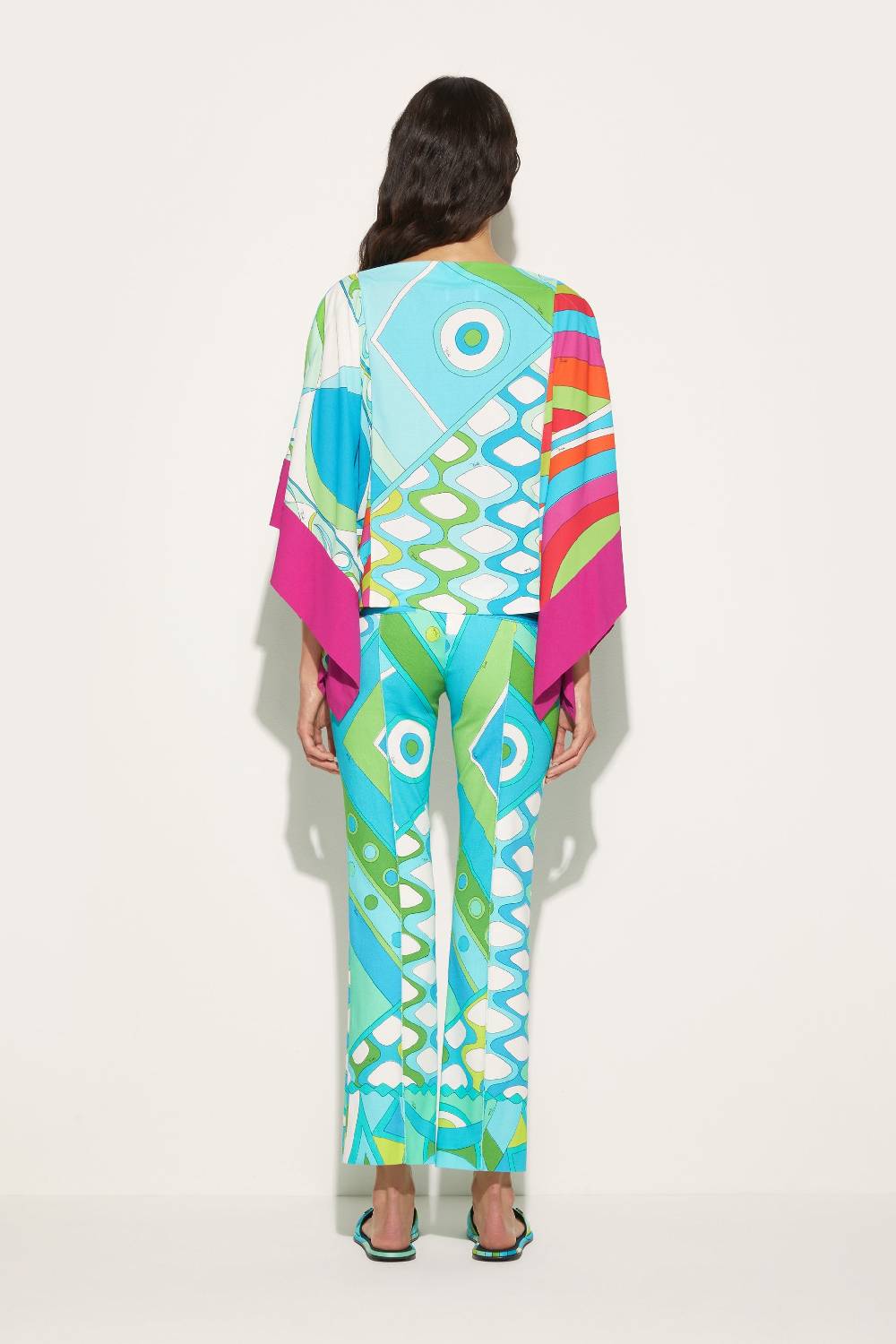 Pucci Top kaftano con stampe patchwork Italia