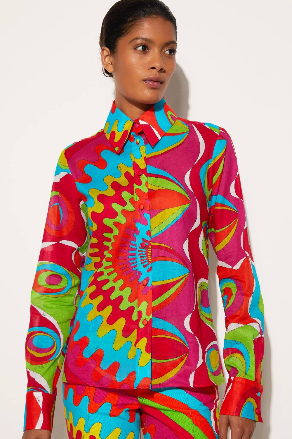 Pucci Camicia con stampa Bersaglio Qualità