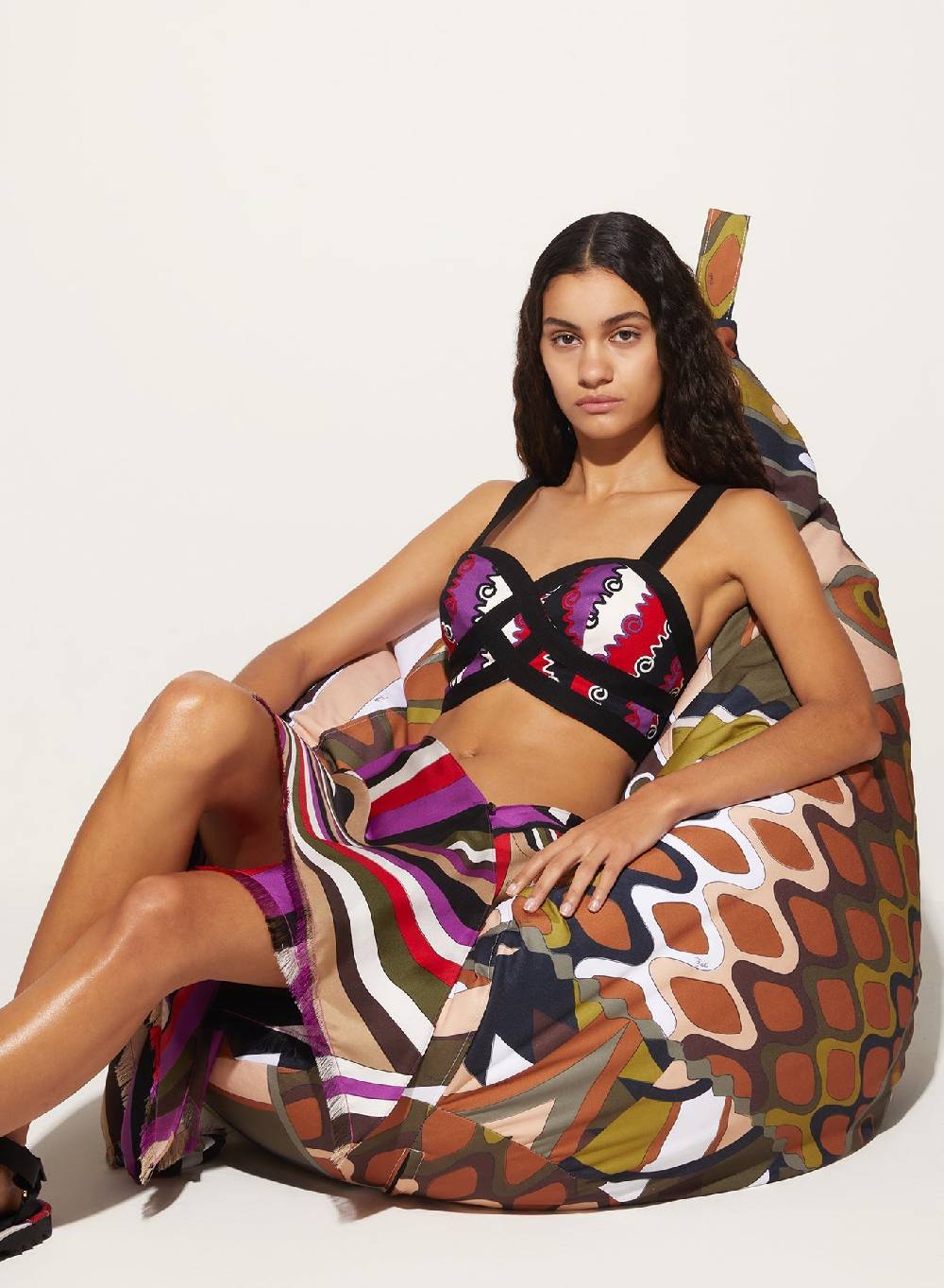 Pucci Pouf a sacco con stampa Vivara Promozione