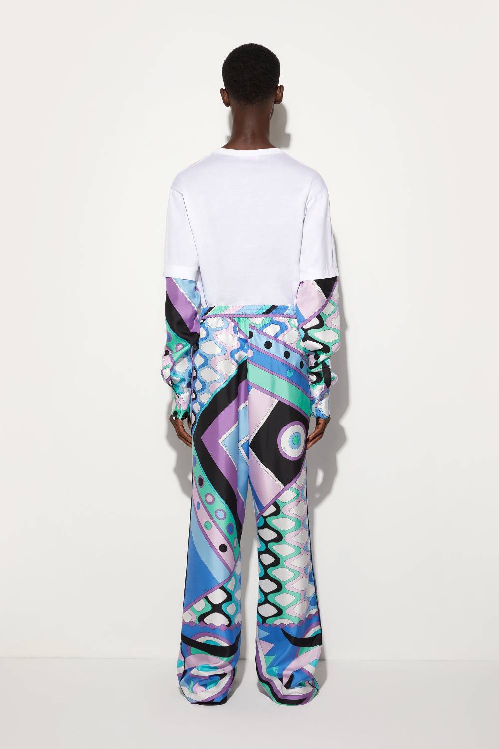 Pucci Pantaloni in seta con stampa Vivara Sconto