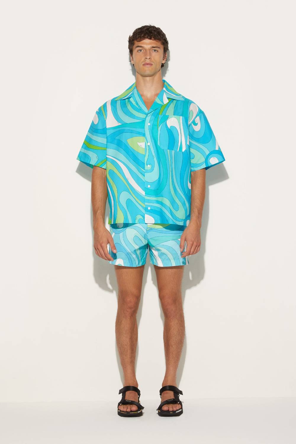 Pucci Camicia da bowling con stampa Marmo Online