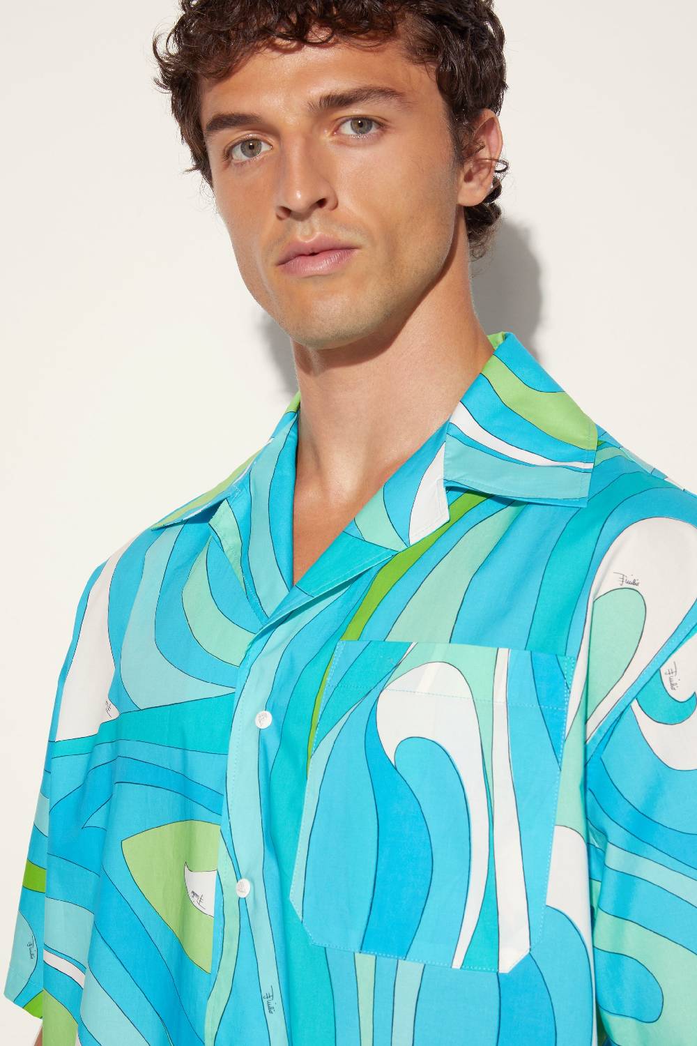 Pucci Camicia da bowling con stampa Marmo Online