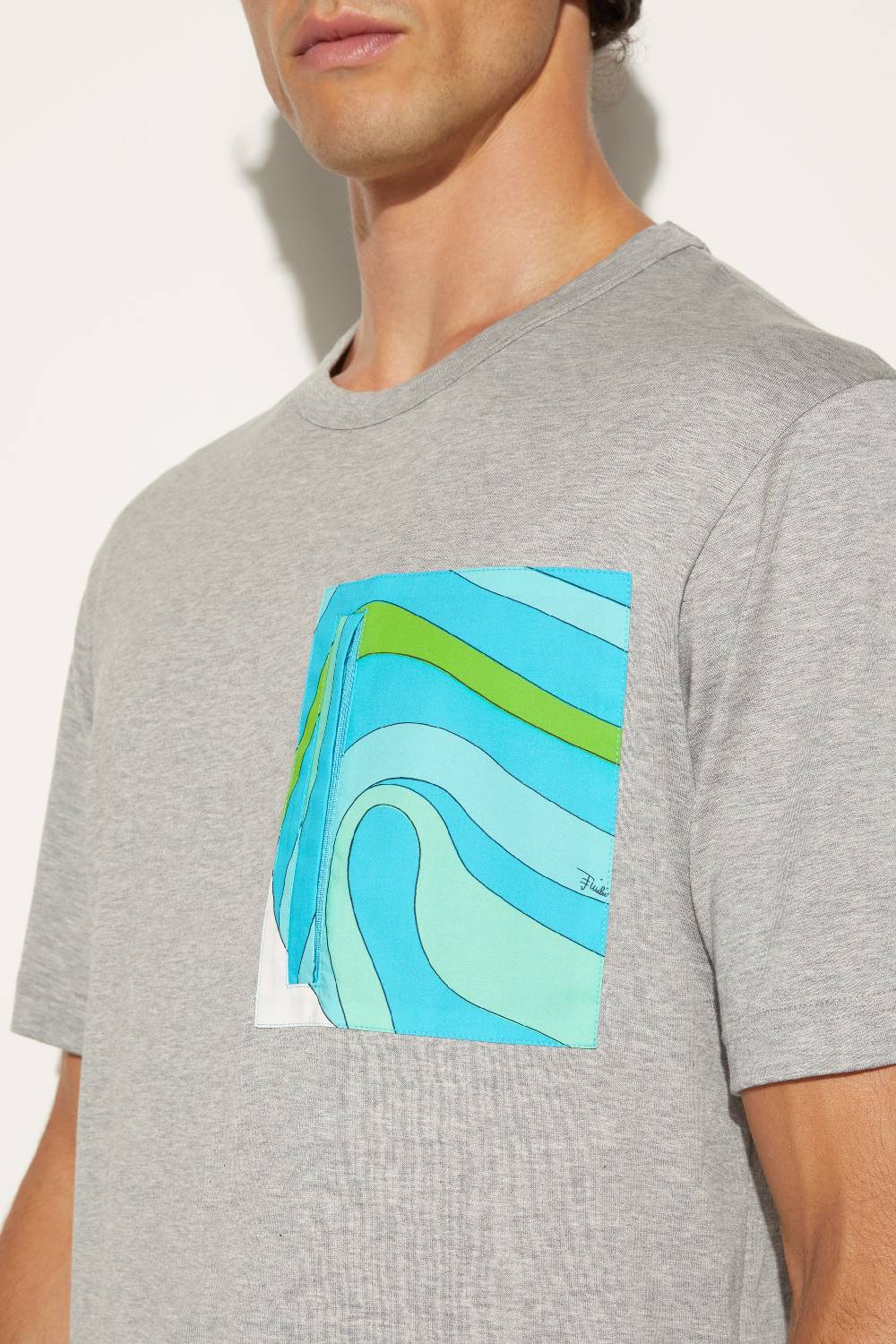 Pucci T-shirt con stampa Marmo In Vendita
