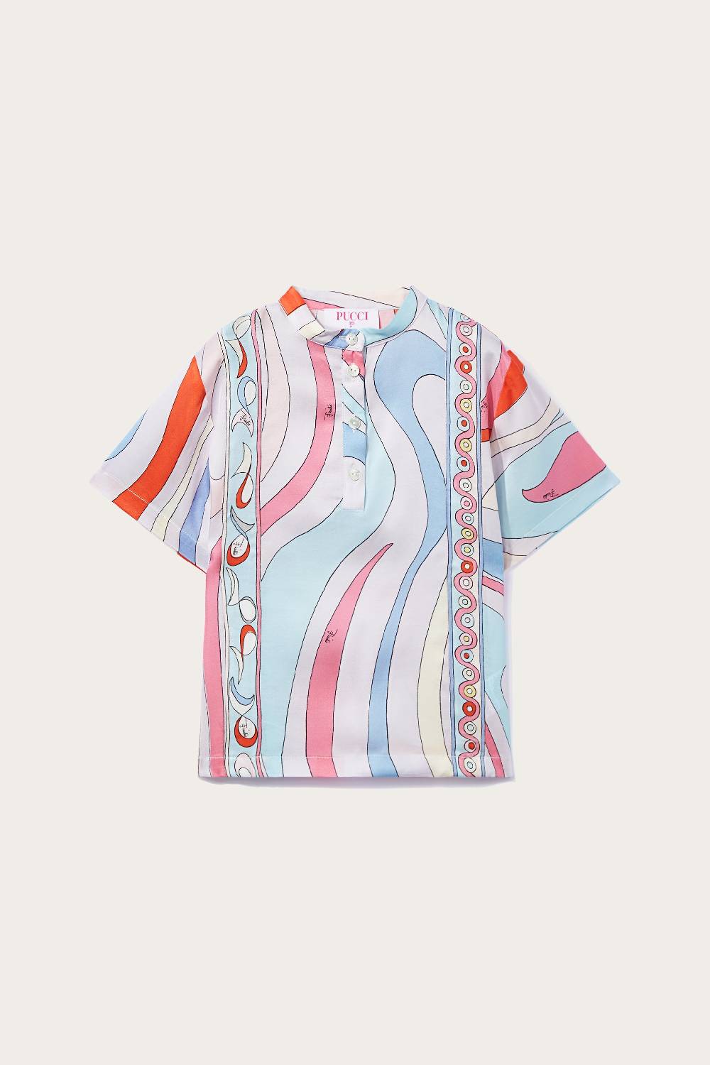 Pucci Camicia con stampa Marmo Italy