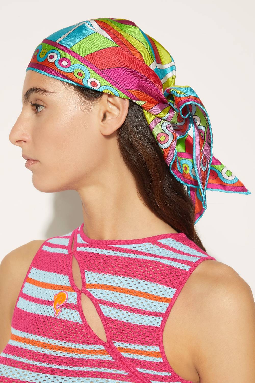 Pucci Foulard in seta con stampa Iride Prezzo Ridotto