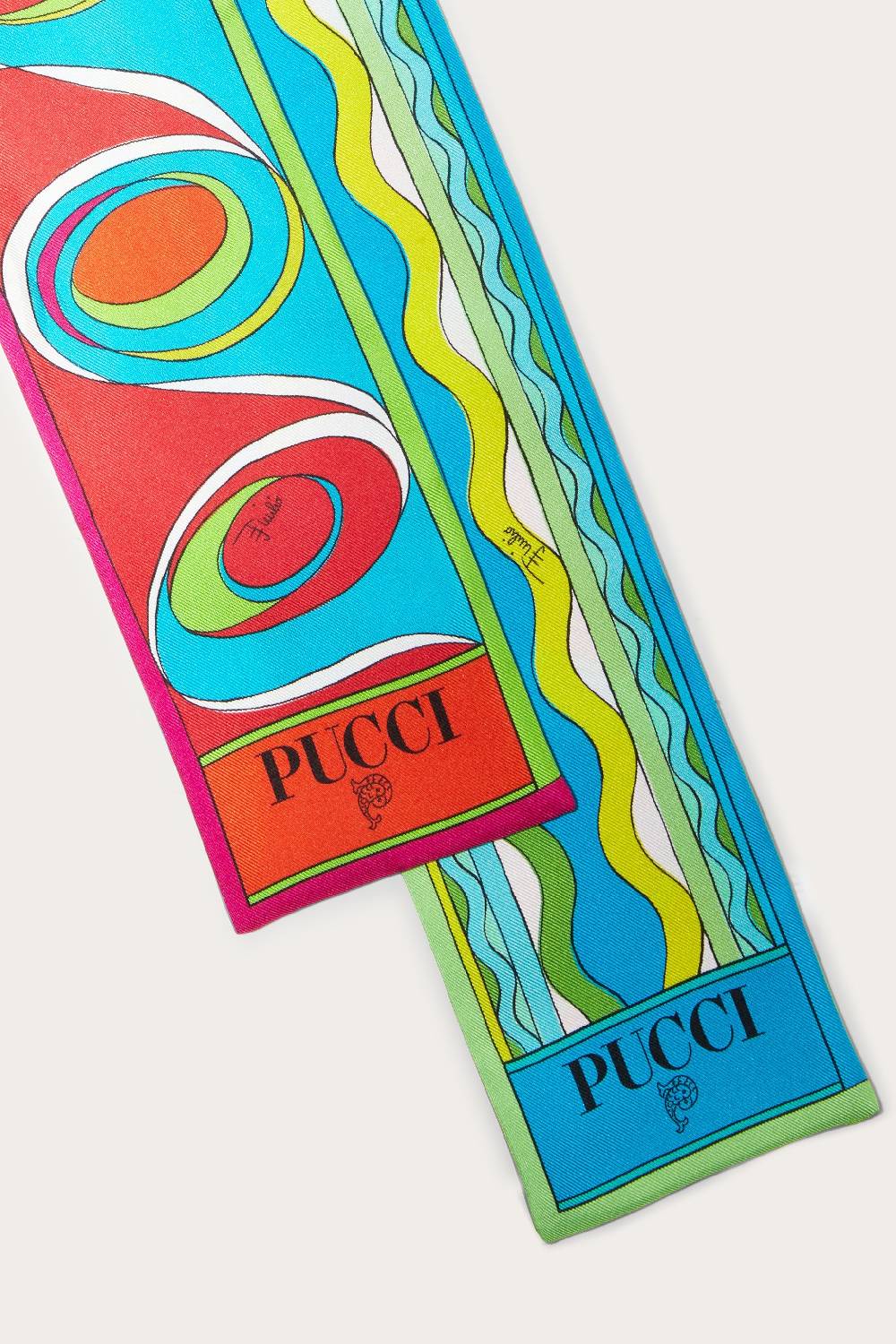Pucci Foulard in seta con stampa Bersaglio Presa
