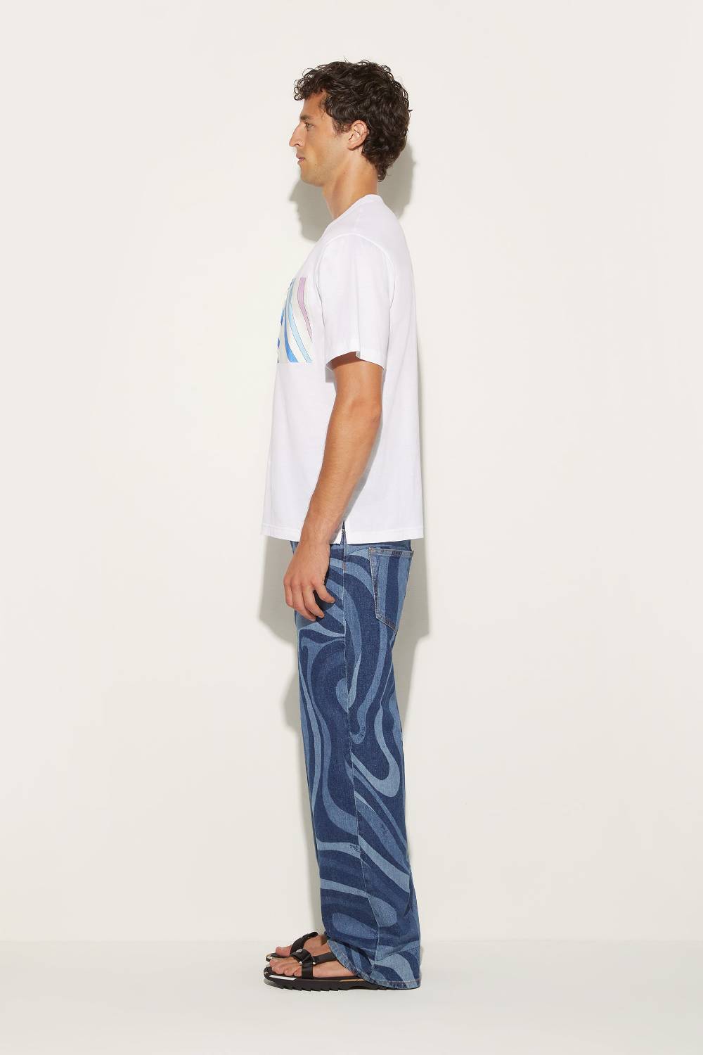 Pucci T-shirt con inserto Marmo Offerta