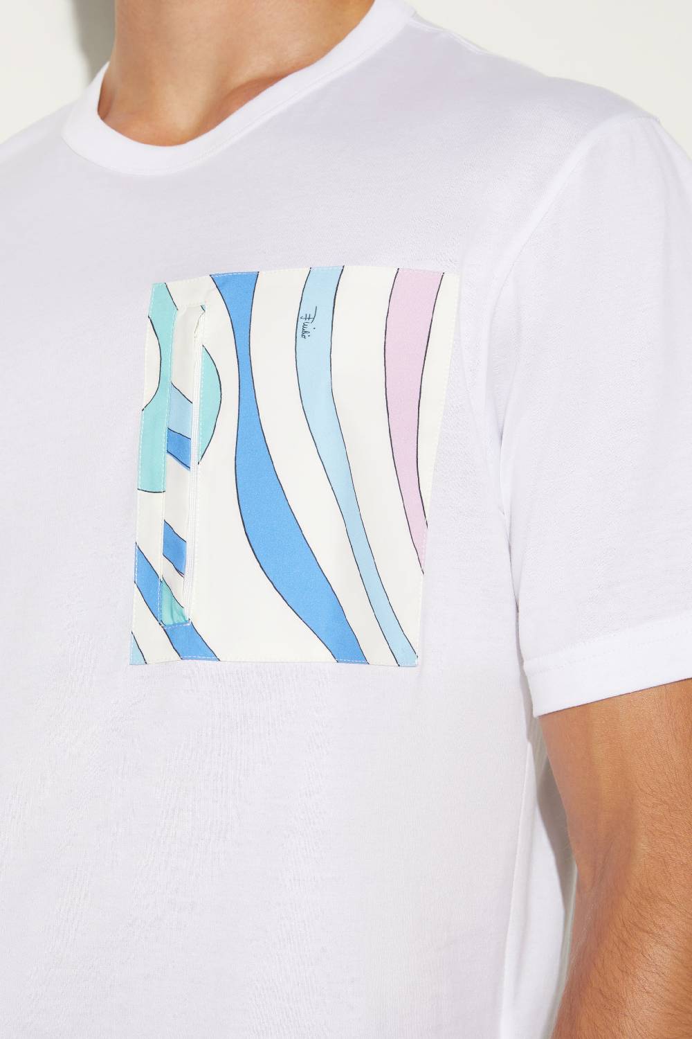 Pucci T-shirt con inserto Marmo Offerta