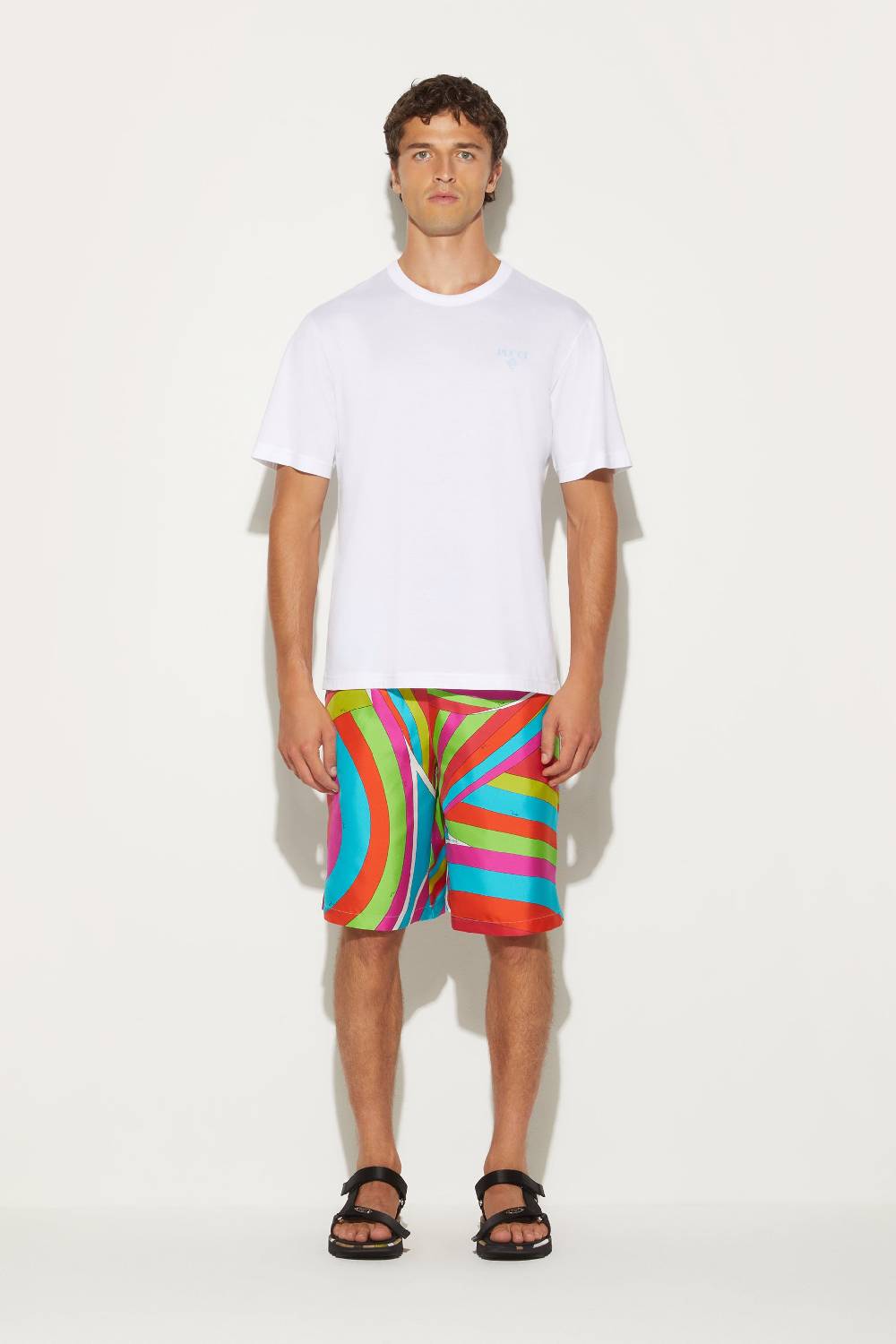 Pucci Shorts in seta con stampa Iride Online