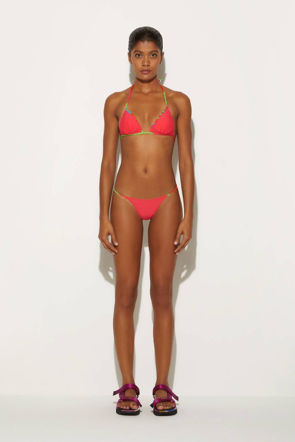 Pucci Top bikini con finiture Iride Nuova