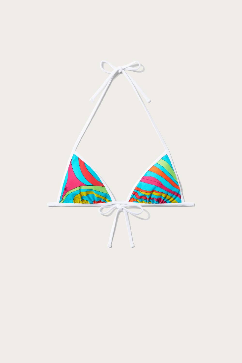 Pucci Top bikini con stampa Marmo